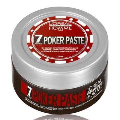 Моделирующая паста экстремальной фиксации Homme Poker Paste, 75 мл