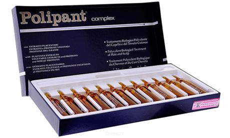 Ампульное средство для лечения и ухода за кожей головы Polipant Complex, 12х10 мл