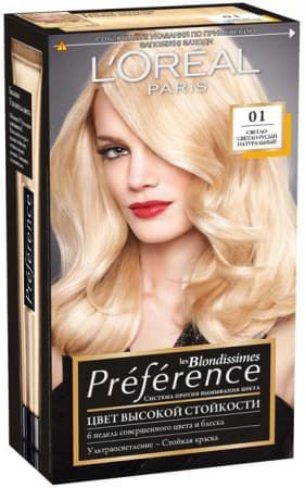 Краска для волос Preference Les Blondissimes 01 cветло-светло-русый натуральный, 270 мл