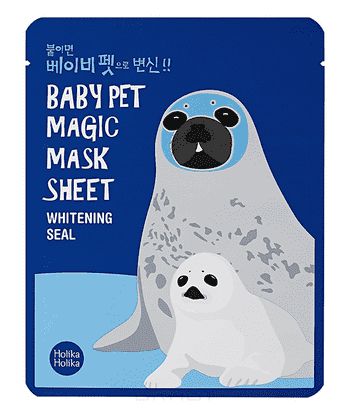 Тканевая маска-мордочка отбеливающая Тюлень Baby Pet Magic Mask Sheet Whitening Seal, 22 мл