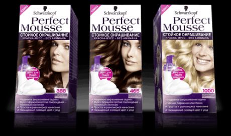 Краска для волос Perfect Mousse, 35 мл (24 оттенка)