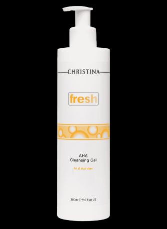 Очищающий гель c фруктовыми кислотами для всех типов кожи Fresh AHA Cleansing Gel for all skin types, 300 мл