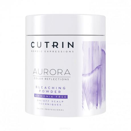 Cutrin, Безаммиачный осветляющий порошок Aurora Bleaching Powder Amonia Free, 500 гр (Новый дизайн Reflection Arctic Blond)
