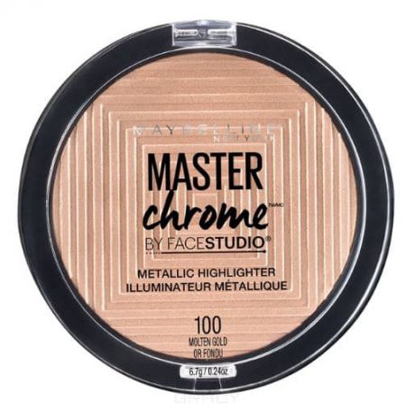 Хайлайтер для лица "Master Chrome" для сияния кожи, оттенок 100 Molten Gold, 6,7 гр