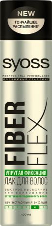 Лак для волос FiberFlex Упругая Фиксация экстрасильной фиксации, 400 мл
