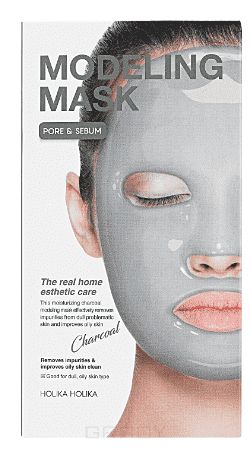 Holika Holika, Альгинатная маска для лица "Моделинг", с углем Modeling Mask Charcoal, 200 г (8 применений)