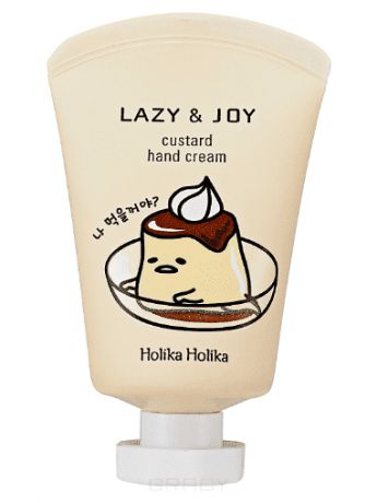 Holika Holika, Крем для рук "Гудетама Лэйзи энд Джой", заварной крем Gudetama LAZY & JOY Custard Hand Cream, 30 мл