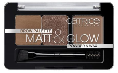 Палетка для макияжа бровей: тени, воск Brow Palette Matt & Glow (2 тона)