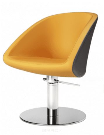 Кресло для клиента Gala, гидравлика, пятитилучье - хром (цвет S41/снаружи S36)