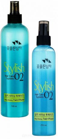 Двухфазный восстанавливающий спрей для волос "Хэир Кеа Систем" Care System Stylish 02 Silky Shining Two-Phase