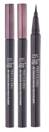 Подводка для глаз "Итс Топ Профешенл Ноу Смудж" Top Professional No Smudge Brush Pen Eyeliner, 0,6 г (2 тона)