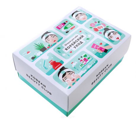 Коробка большая "Корейский уход" (с продуктами) Korean care box set (L)