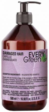 Шампунь для поврежденных волос Everygreen Damaged Hair Shampoo Rigenerante