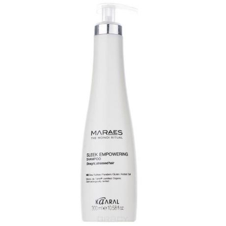 Восстанавливающий шампунь для прямых поврежденных волос MARAES Sleek Empowering Shampoo, 300 мл