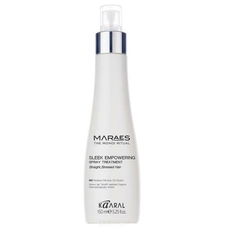 Восстанавливающий несмываемый спрей для прямых поврежденных волос MARAES Sleek Empowering Spray Treatment, 150 мл