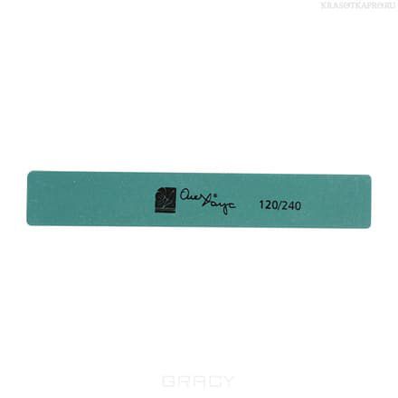 CND (Creative Nail Design), Пилка для ногтей Rectangle File (Green) 178х28х3,8 Grit: 120/240