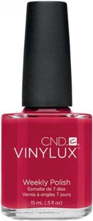 CND (Creative Nail Design), Винилюкс Профессиональный недельный лак "VINYLUX™ Weekly Polish" (54 оттенка) 15 мл # 143 (Rouge Red)