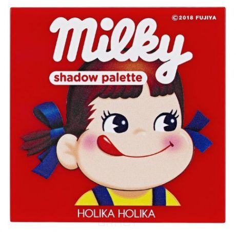 Holika Holika, Палетка теней Peko Jjang Piece Matching 4 Colors Shadow Palette, 6 г (2 вида), 6 г, 01, клубничная карамель