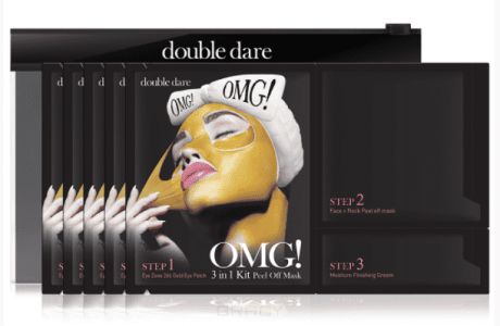 Double Dare OMG, Трехкомпонентный комплекс масок «Жидкое золото», 1 шт