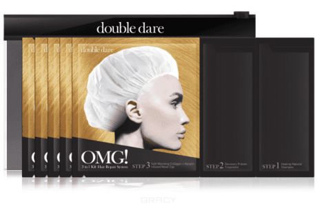 Double Dare OMG, Трехкомпонентный комплекс масок «Реанимация волос», 1 шт