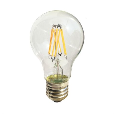 Лампа светодиодная филаментная E27 8W прозрачная 056-861