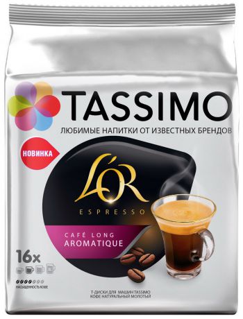 Кофе и чай Tassimo Эспрессо Кафе Лонг Ароматик L`OR