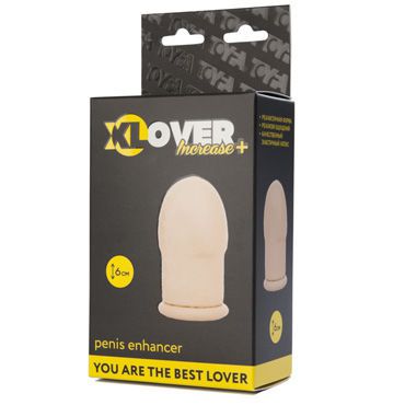 ToyFa Xlover Increase+, 6 см Удлиняющая насадка на пенис