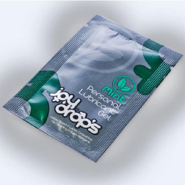 JoyDrops Mint Personal Lubricant Gel, 5 мл Смазка со вкусом мяты