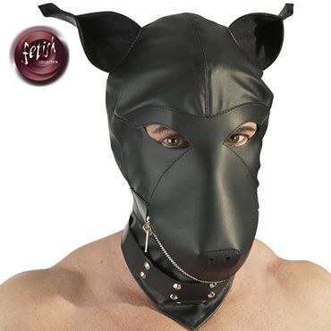 Orion Fetish Collection Dog Mask, черная Шлем маска собака