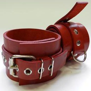 Beastly наручники, красные Фурнитура с никелевым покрытием