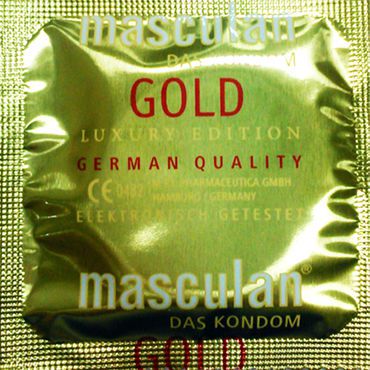 Masculan Gold Luxury Edition Презервативы с золотистым напылением
