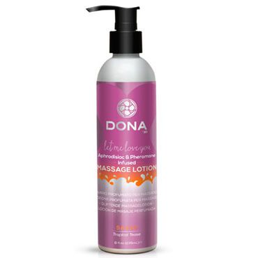 Dona Massage Lotion Sassy Aroma Tropical Tease, 235 мл Увлажняющий лосьон для массажа с ароматом "Страсть"