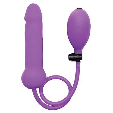 Ouch! Inflatable Silicone Dong, фиолетовый Расширяющийся анальный фаллоимитатор