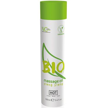 Hot Bio Massage Oil Ylang Ylang, 100 мл Органическое массажное масло с иланг-иланг