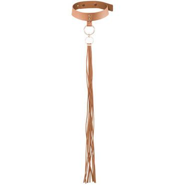 Bijoux Indiscrets MAZE Tassel Choker, коричневый Ошейник с длинной кисточкой