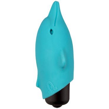 Adrien Lastic Flippy, голубая Вибропуля в форме дельфина