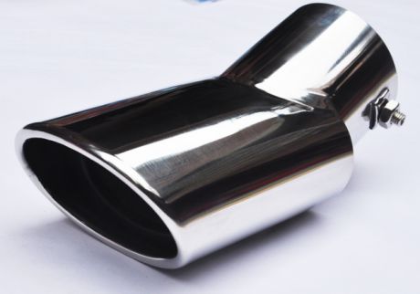 Насадка на глушитель (двойная / одинарная, обожженый металл, хром) CHN для Kia Sportage III 2010-2015