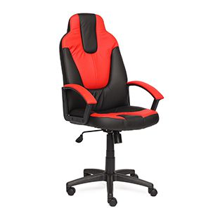 Кресло компьютерное TetChair Neo 2 Доступные цвета обивки: Чёрно-красная искусственная кожа