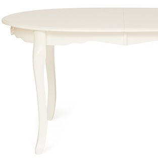 Стол обеденный раскладной Эсми (Esmee) EE-T6EX Доступные цвета: Ivory white (слоновая кость)