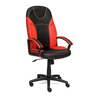 Кресло компьютерное TetChair Twister Доступные цвета обивки: Чёрно-красная искусств. кожа