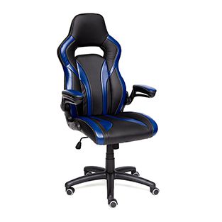 Кресло компьютерное Rocket Доступные цвета обивки: Чёрно-синяя искусств. кожа