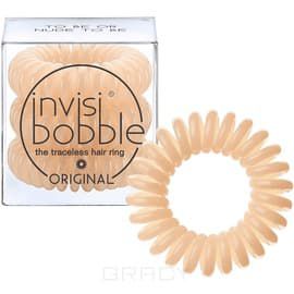 Invisibobble, Резинка для волос ORIGINAL To Be or Nude to Be бежевый, 3 шт.