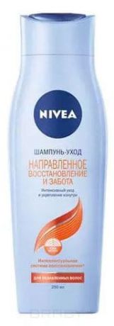 Nivea, Шампунь для волос Направленное восстановление и забота для ослабленных волос, 250 мл