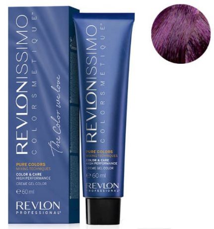 Revlon, Краска для волос Revlonissimo Colorcosmetique Pure Colors, 60 мл (6 оттенков) 200 Фиолетовый