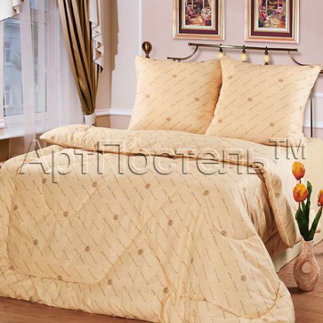 Одеяло зимнее "Шерсть" (полиэфирное волокно, бязь) (1,5 спальный (140*205))