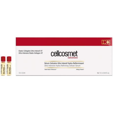 Cellcosmet & Cellmen Клеточная сыворотка с эластоколлагеном ультраинтенсивная Клеточная сыворотка с эластоколлагеном ультраинтенсивная, 4 амп.х 1,5 мл