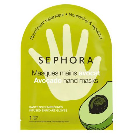 SEPHORA COLLECTION Тканевые маски для рук в ассортименте Питание и восстановление (с маслом авокадо)