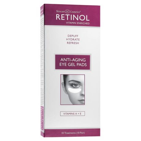 Retinol Увлажняющие антивозрастные гелевые патчи для кожи вокруг глаз против припухлостей