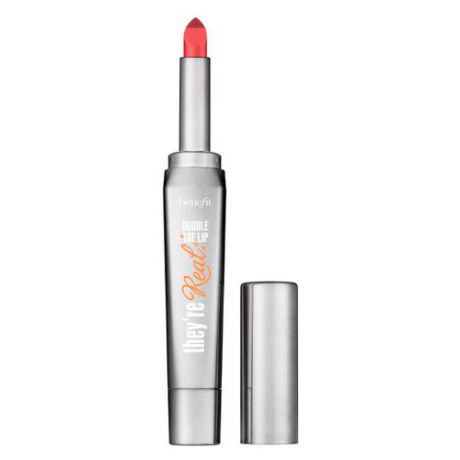 Benefit They're Real! Double the Lip Губная помада 2в1 Hotwired Pink (ярко-розовый)