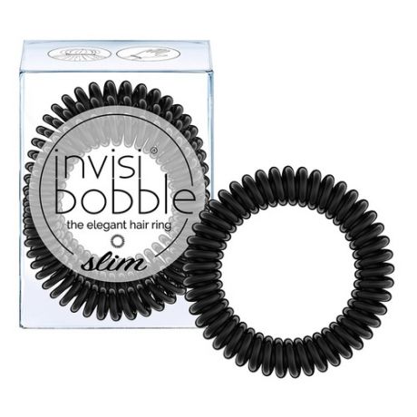 Invisibobble Slim True Black Резинка-браслет для волос